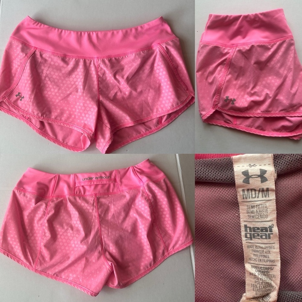 ✨💖 Under Armour Fly By 2.0 Running Shorts Neon Pink MD✨